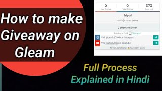How to Make a Giveaway on GLEAMIO for Free [upl. by Vevina]