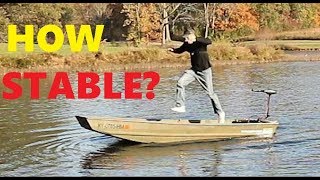 How stable is a jon boat jon boat series 3 tracker 1236 [upl. by Lonna]