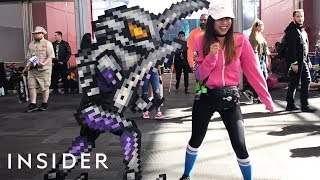 Cosplayer Brings Pixelated 2D Nintendo Characters To Life [upl. by Ronna]