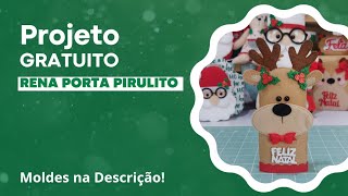 Rena Porta Pirulito  Lembrancinha de Natal [upl. by Soigroeg]