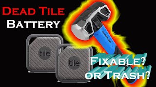 4K Tile Sport Pro Can I DIY Fix  Replace the Dead Battery Or Throwaway Trash [upl. by Waller]