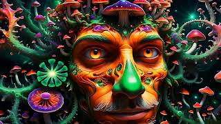 Psychedelic Trance  Magic Mushrooms  Hallucinations mix 2024 AI Graphic Visuals [upl. by Gies321]