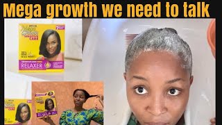 WATCH THIS BEFORE RELAXING YOUR HAIR  REVIEWING THE NEW MEGA GROWTH RELAXER SENSITIVE CARE [upl. by Giuseppe]