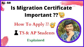 Is Migration Certificate Necessary   😯😱  TS  AP  josaa csab  Ep59  Sai Charan Malyala [upl. by Enidualc]