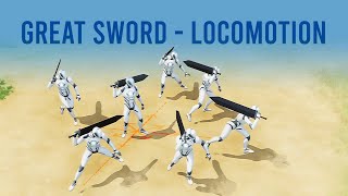 Unreal Engine 5  Great Sword 8 Way Locomotion Animation Blendspace  Action RPG 81 [upl. by Esinert]