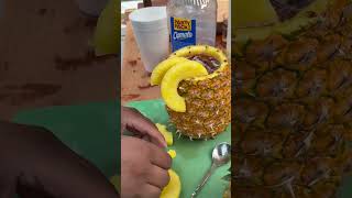 Preparando la piña antojos foodie delicia parati [upl. by Anahpos566]