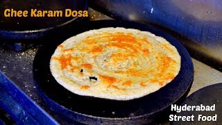 Ghee Karam Dosa  Hyderabad Street Food  Nellore Ghee Karam Dosa [upl. by Leatrice]