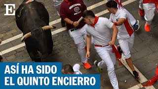 SAN FERMÍN 2023  Así te hemos mostrado el quinto encierro de los Sanfermines  EL PAÍS [upl. by Atis456]