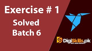 Digiskills Freelancing HandsOn Exercise No 1 Batch 6 2020  Freelancing Exercise 1  Batch 6 [upl. by Issac355]