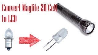 Converting 2D MagLite to LED unboxing installation amp comparison [upl. by Cybill]