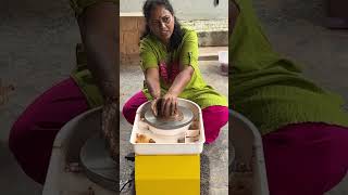 Pottery making for beginners pottery potteryartwork shorts yts kaviartstudio [upl. by Dreeda]