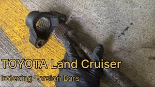 OME Lift Torsion Bars Install 100 Series Land Cruiser [upl. by Mal]