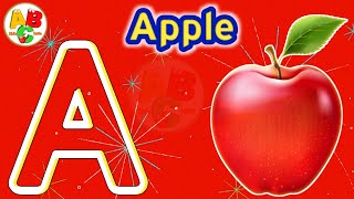 ABC song  nursery rhymes  abc phonics song for toddlers  a for apple [upl. by Orvil]