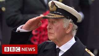 UK falls silent for Remembrance Sunday  BBC News [upl. by Trudi]