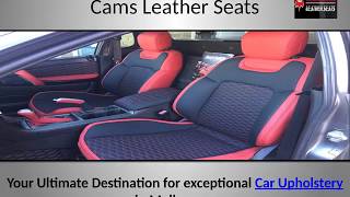 Leather Car Seat Covers  Cams Leather Seats [upl. by Gideon]