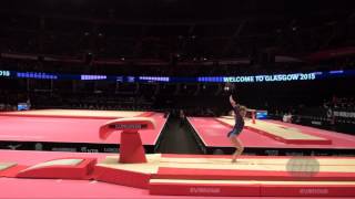 FERLITO Carlotta ITA  2015 Artistic Worlds  Qualifications Vault 1 [upl. by Essirehc]