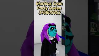 Brookhaven Glorious Cyan Party Queen Mask ID Code OUTFIT 2024 Roblox IDs brookhavenidcodes roblox [upl. by Llennod318]