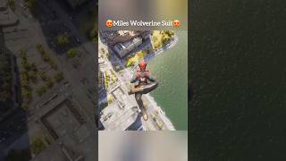 Spiderman 2 PS5  Miles Wolverine Suit❤️ Air Tricks🔥 ps5 spiderman2 shorts [upl. by Anelrahs107]