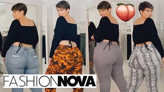 FAVORITE FASHION NOVA CURVE BOTTOMS TRY ON HAUL [upl. by Hoem553]