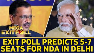 News18 Exit Poll  Exit Poll Predicts 57 Seats For NDA In Delhi 02 Seats For INDIA  N18EP [upl. by Ciel]