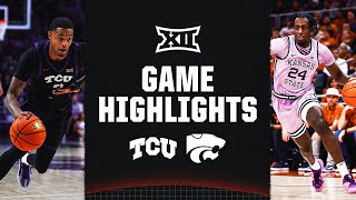 TCU at Kansas State  Big 12 Mens Basketball Highlights  February 17 2024 [upl. by Grishilda]