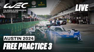 LIVE Free Practice 3 English I 2024 6 Hours of COTA I FIA WEC [upl. by Hepsibah]