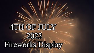 Cayucos California 4th of July annual fireworks display 2023 at the pier [upl. by Dugaid750]