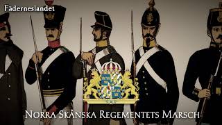 Swedish Army March  quotNorra Skånska Regementets Marchquot [upl. by Durrell]