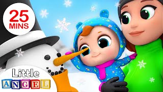 Winter Song  Fun in the Snow  Nursery Rhymes by Little Angel [upl. by Lyon]