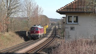 132 3344 mit Holzzug Bad Salzungen  Eisenach  Erfurt [upl. by Kemme308]