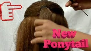 NEW PONYTAIL HAIRSTYLE  Ponytail Hairstyle For Medium And Long Hair [upl. by Rhtaeh900]