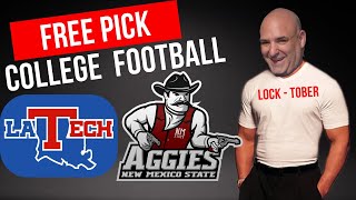 Louisiana Tech vs New Mexico State  College Football Free Pick Tuesday 101524  Picks And Parlays [upl. by Milas454]