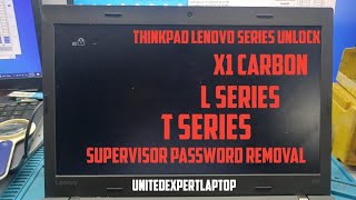 How to unlock BIOS Supervisor Password from Lenovo Thinkpad Laptop step by step easily method [upl. by Edison796]