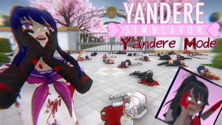 Killing Everyone in Yandere Mode  Yandere Simulator Demo [upl. by Dougall]