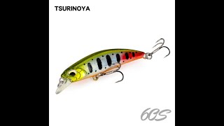 TSURINOYA Sinking Minnow 60S 60mm [upl. by Ehtyde]