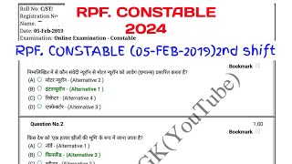 RPF CONSTABLERPF SIREALWAY RPF CONSTABLE NEW VACANCY 2024rpf si previous year question paper [upl. by Naoj]