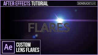 After Effects Tutorial Custom LENS FLARES with No Plugins [upl. by Oitaroh32]