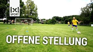 Fußballübung zur offenen Stellung  E und DJugend [upl. by Tnomal381]