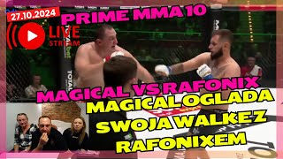 Magical live po walce z RAFONIXEM na PRIME MMA 10  CAŁA WALKA [upl. by Ettenaj]