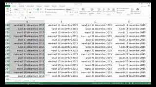 gerer les dates et creer un calendrier dans excel [upl. by Sebastian]