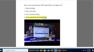 Set up Unlocator VPN Smart DNS on Toshiba TV [upl. by Jareb]