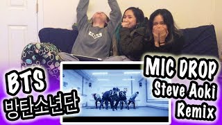 KPOP REACTION BTS 방탄소년단  MIC DROP STEVE AOKI REMIX [upl. by Icyak]