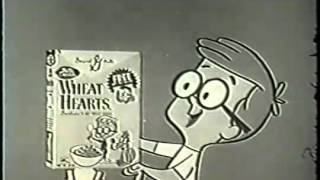 VINTAGE WHEAT HEARTS CEREAL COMMERCIAL  MR PEABODY amp HIS quotPET BOYquot SHERMAN [upl. by Merc643]