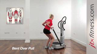 Vibration Plate Exercises  How To Do A Bent Over Pull On A Vibration Plate [upl. by Chastain]