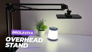 BROLAVIYA Overhead Video Stand Phone holderMetal Long Lazy Arm Unboxing [upl. by Arney]