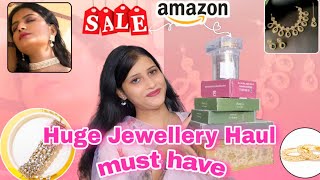 Affordable Amazon Jewellery Haul Under 599😍 Amazon Wedding Sets amp Bangles😍 [upl. by Atat]