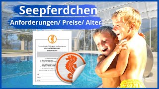 Frühschwimmer Seepferdchen Schwimmabzeichen Seepferdchen [upl. by Nadabas951]