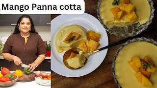 Soft Set Mango Panna Cotta Recipe  Yummy Tummy Aarthi [upl. by Marmion]