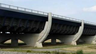 Germany The Magdeburg Water Bridge  Wasserstraßenkreuz Magdeburg [upl. by Hieronymus]