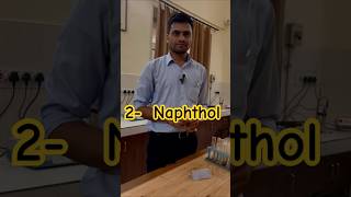 Confirmative test for 2 Naphthol experiment chemistry shortsvideo [upl. by Joashus416]